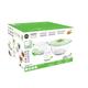 FOSA LYON STARTER-SET 4-teilig - LS40005 - Smarte Vakuum-Lebensmittelaufbewahrung - Universal-Abdeckung mit TURTLE+ & 2 Glasschalen (1420ML & 3785ML)