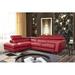 Multi Color Reclining Sectional - AE Design 30" Wide Genuine Leather Left Hand Facing Sofa & Chais Genuine Leather | 36 H x 30 W x 109 D in | Wayfair