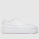 Nike court vision alta trainers in white