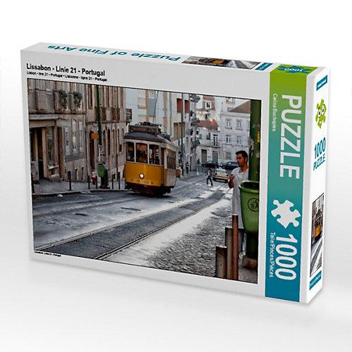 Puzzle CALVENDO Puzzle Lissabon - Linie 21 - Portugal - 1000 Teile Foto-Puzzle glückliche Stunden Kinder