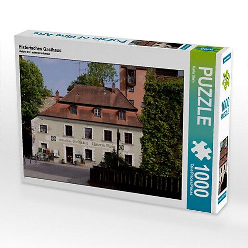 Puzzle CALVENDO Puzzle Historisches Gasthaus - 1000 Teile Foto-Puzzle glückliche Stunden Kinder