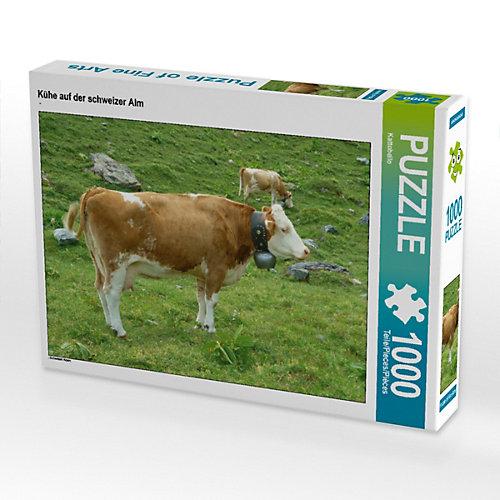 Puzzle Kühe auf der schweizer Alm Foto-Puzzle Bild von Kattobello Puzzle