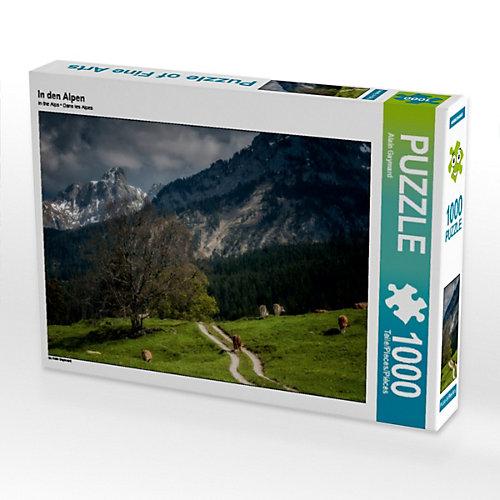 Puzzle CALVENDO Puzzle In den Alpen - 1000 Teile Foto-Puzzle glückliche Stunden Kinder