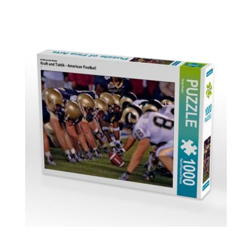 Puzzle CALVENDO Puzzle Kraft und Taktik - American Football - 1000 Teile Foto-Puzzle glückliche Stunden Kinder