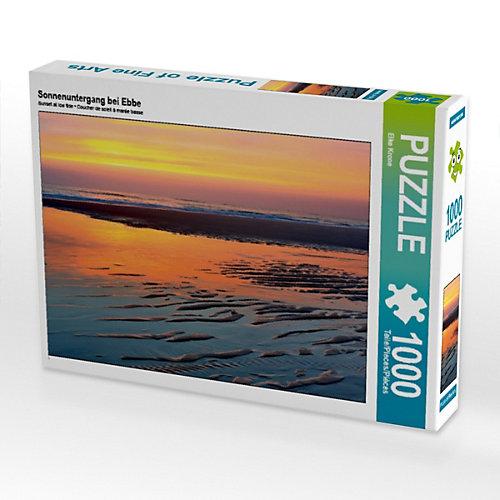 Puzzle Sonnenuntergang bei Ebbe Foto-Puzzle Bild von Elke Krone Puzzle