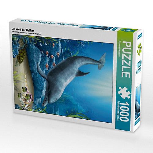 Puzzle CALVENDO Puzzle Die Welt der Delfine - 1000 Teile Foto-Puzzle glückliche Stunden Kinder