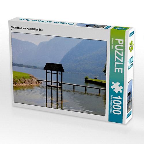 Puzzle CALVENDO Puzzle Strandbad am Hallstätter See - 1000 Teile Foto-Puzzle glückliche Stunden Kinder