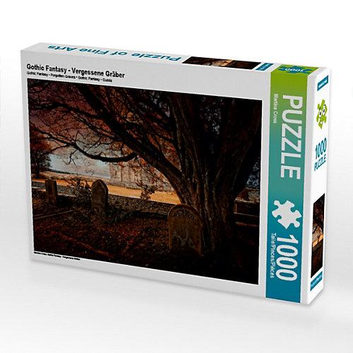 Puzzle CALVENDO Puzzle Gothic Fantasy - Vergessene Gräber - 1000 Teile Foto-Puzzle glückliche Stunden Kinder
