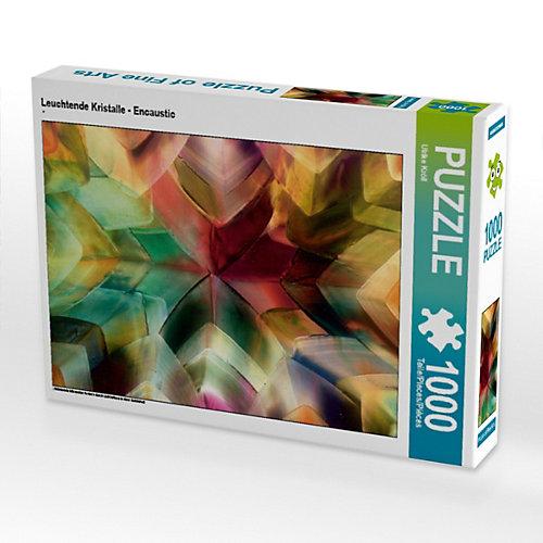 Puzzle CALVENDO Puzzle Leuchtende Kristalle - Encaustic - 1000 Teile Foto-Puzzle glückliche Stunden Kinder