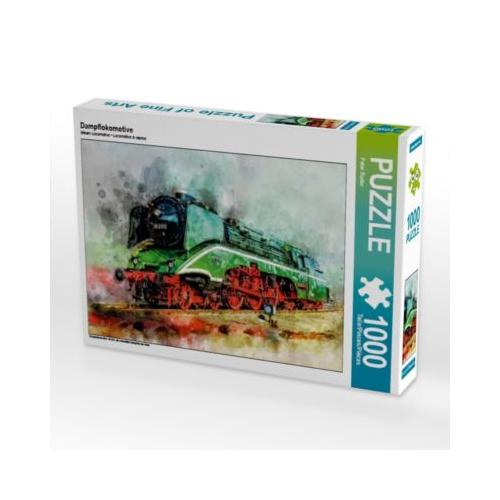 Puzzle CALVENDO Puzzle Dampflokomotive - 1000 Teile Foto-Puzzle glückliche Stunden Kinder