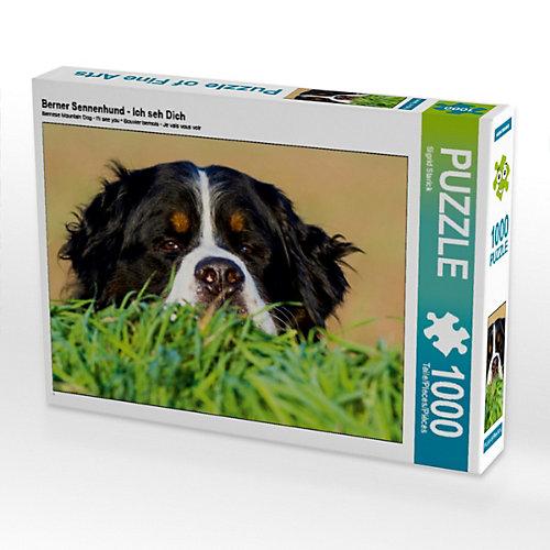 Puzzle Berner Sennenhund - Ich seh Dich Foto-Puzzle Bild von SiSta-Tierfoto Puzzle