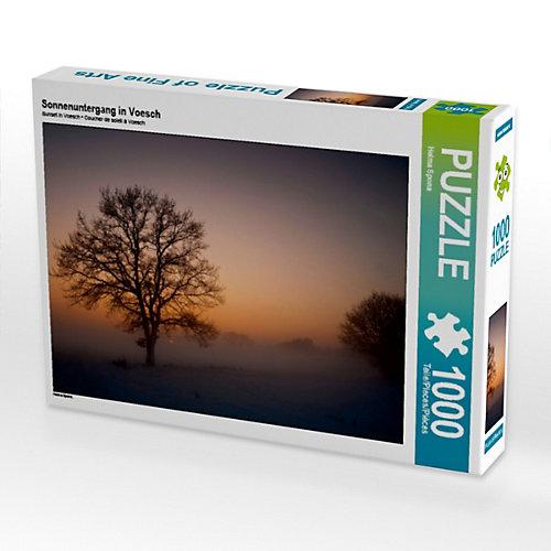 Puzzle Sonnenuntergang in Voesch Foto-Puzzle Bild von Helma Spona Puzzle