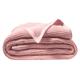 Couverture légère 230x250 rose en coton 300 g/m²