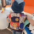 Pull imprimé dessin animé mignon pour enfants cardigan pour enfants bébés filles garçons