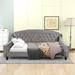 Modern Luxury Fabric Tufted Button Daybed,Grey
