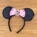 Disney Accessories | Disney Minnie Mouse Sequins Ears | Color: Black/Pink | Size: Os