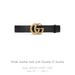 Gucci Accessories | Gucci Wide Leather Belt With Double G Buckle | Color: Black | Size: 90 Mm