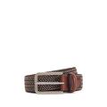 BOSS Mens Clorio Sz30 Italian-made woven belt with leather trims