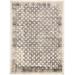 Kiba Distressed Ornamental Area Rug, Diamonds, Black/Ivory, 7ft-10in x 11ft - Weave & Wander 864R3875GRYCHLG10