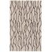 Fadden Minimalist Abstract Wool Rug, Warm Taupe/Black, 2ft x 3ft Accent Rug - Weave & Wander 742R8734BLKTPEP00