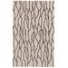 Fadden Minimalist Abstract Wool Rug, Warm Taupe/Black, 5ft x 8ft Area Rug - Weave & Wander 742R8734BLKTPEE10