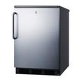 "24"" Wide Built-In All-Refrigerator - Summit Appliance FF7LBLKBISSTB"