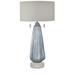 Blakely Twin Pull Chain Table Lamp Blue Glass - Crestview Collection CVAZBS077