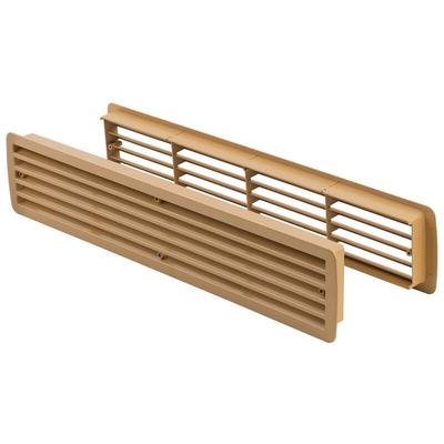 Ms Beschläge - Lüftungsgitter Türlüftung Kunststoff Buche paarweise 457mm x 92mm