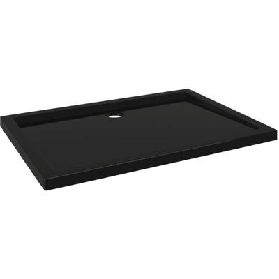 Duschtasse abs Rechteckig Schwarz 70x100 cm Vidaxl