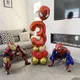 1 ensemble de ballons en aluminium Marvel Spiderman Iron Man 32 pouces nombre de ballons