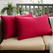Crimson Red Indoor/ Outdoor Pillow Set