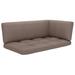 vidaXL Pallet Cushions 3 pcs Taupe Fabric - 40.6" x 22.8" x 4"