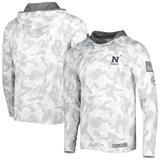 Men's Colosseum Arctic Camo Navy Midshipmen OHT Military Appreciation Long Sleeve Hoodie Top