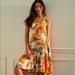 Anthropologie Dresses | Daily Practice Anthropologie Cross Back Dress Xs | Color: Orange/Yellow | Size: Xs