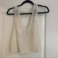 Brandy Melville Tops | Brandy Melville One Size Cutout Back Tank Crop Top | Color: Cream/White | Size: One Size
