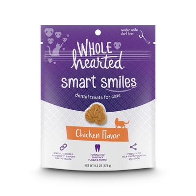 WholeHearted Smart Smiles Chicken Flavor Cat Dental Treats, 6.3 oz.