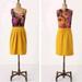 Anthropologie Dresses | Anthropologie Tabitha Silk Yellow Floral Dress | Color: Pink/Yellow | Size: 2