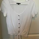 American Eagle Outfitters Tops | American Eagle Outfitters White Top | Color: White | Size: S