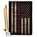 Angeleno Heritage Thin Purple Line 2-Sided Polyester 2'3 x 3'3 ft House Flag Set in Black/Yellow | 40 H x 28 W in | Wayfair