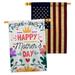 Angeleno Heritage 2-Sided 40 x 28 in. Polyester House Flag in Black/Blue/Brown | 40 H x 28 W in | Wayfair AH-MD-HP-137375-IP-BOAA-D-US20-AH