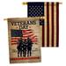 Angeleno Heritage 2-Sided Polyester 40 x 28 in. House Flag in Black/Blue/Red | 40 H x 28 W in | Wayfair AH-MI-HP-137334-IP-BOAA-D-US20-AH