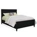 Birch Lane™ Jandre Low Profile Standard Bed Wood/Wicker/Rattan in Black | 52 H x 66 W x 86 D in | Wayfair E668BF3DF4D340819C4473A6EB7309AC