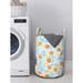 East Urban Home Ambesonne Space Laundry Bag Fabric in Blue/Gray/Yellow | 12.99 H x 12.99 W in | Wayfair 6594153527AF42928B4E5E812E932BC9
