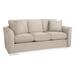 Braxton Culler Bridgeport 85" Flared Arm Sofa Bed w/ Reversible Cushions Polyester in White/Black | 35 H x 85 W x 38 D in | Wayfair