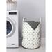 East Urban Home Ambesonne Geometric Laundry Bag Fabric in Gray/Pink/White | 12.99 H x 12.99 W in | Wayfair CEC60843977F41F585ACC3A3B354DCE2