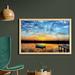 East Urban Home Ambesonne Nautical Wall Art w/ Frame, Little Fishing Boat On Pond Tranquil Sunrise Water Reflection Picture | Wayfair