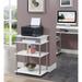 Rebrilliant Marija Printer Stand w/ Shelves in White | 30 H x 23.75 W x 15.75 D in | Wayfair 9A0251BD9E3F46DF85D8F126FBCF519F