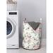 East Urban Home Ambesonne Shabby Flora Laundry Bag Fabric in Pink/White | 12.99 H x 12.99 W in | Wayfair EE7F011DD3D042BE912DB80E6CC3C2B4
