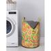 East Urban Home Ambesonne Paisley Laundry Bag Fabric in Green/Red/Yellow | 12.99 H x 12.99 W in | Wayfair B38744751499423592D0EEE527257DB2