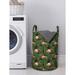 East Urban Home Ambesonne Flamingo Laundry Bag Fabric in Brown/Green | 12.99 H x 12.99 W in | Wayfair 7C0028DE9E9147549870B0884B15280B